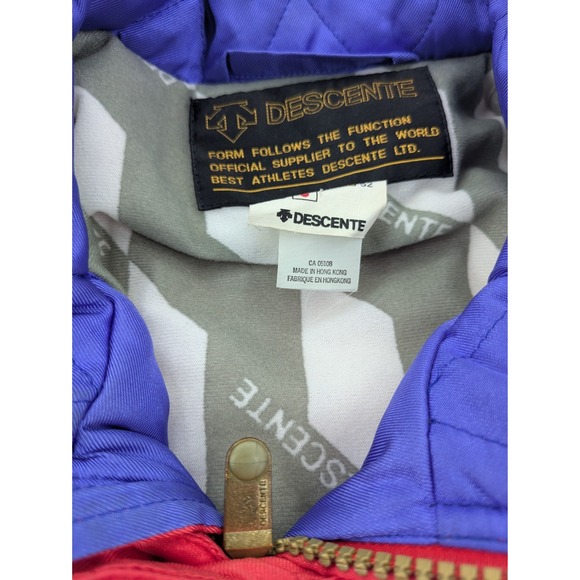 VTG Descente Mens Colorblock Red & Purpel Ski Jacket Large - Picture 11 of 16